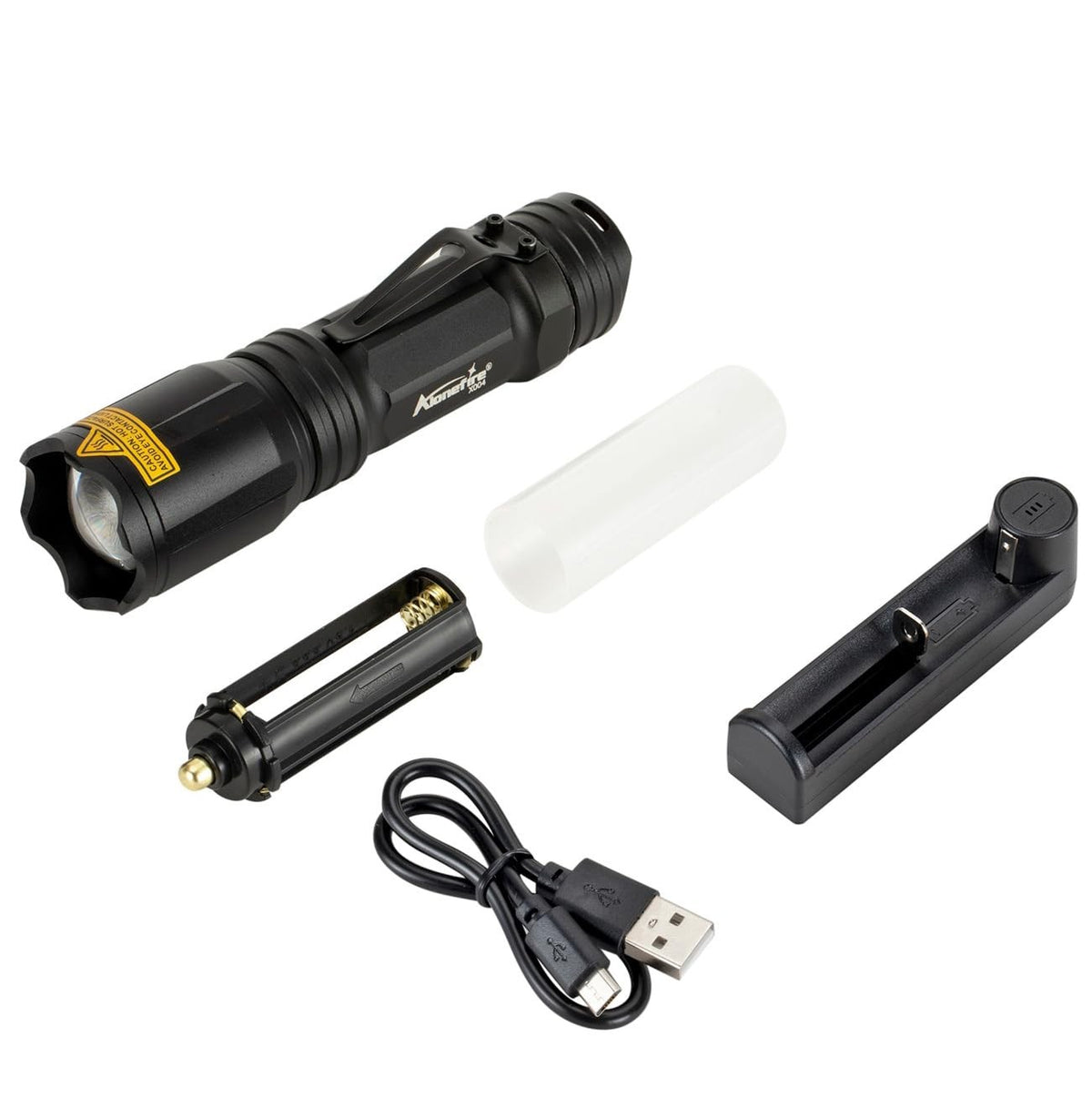 Multicolor Rechargeable LED Tactical Flashlight Waterproof with Focus