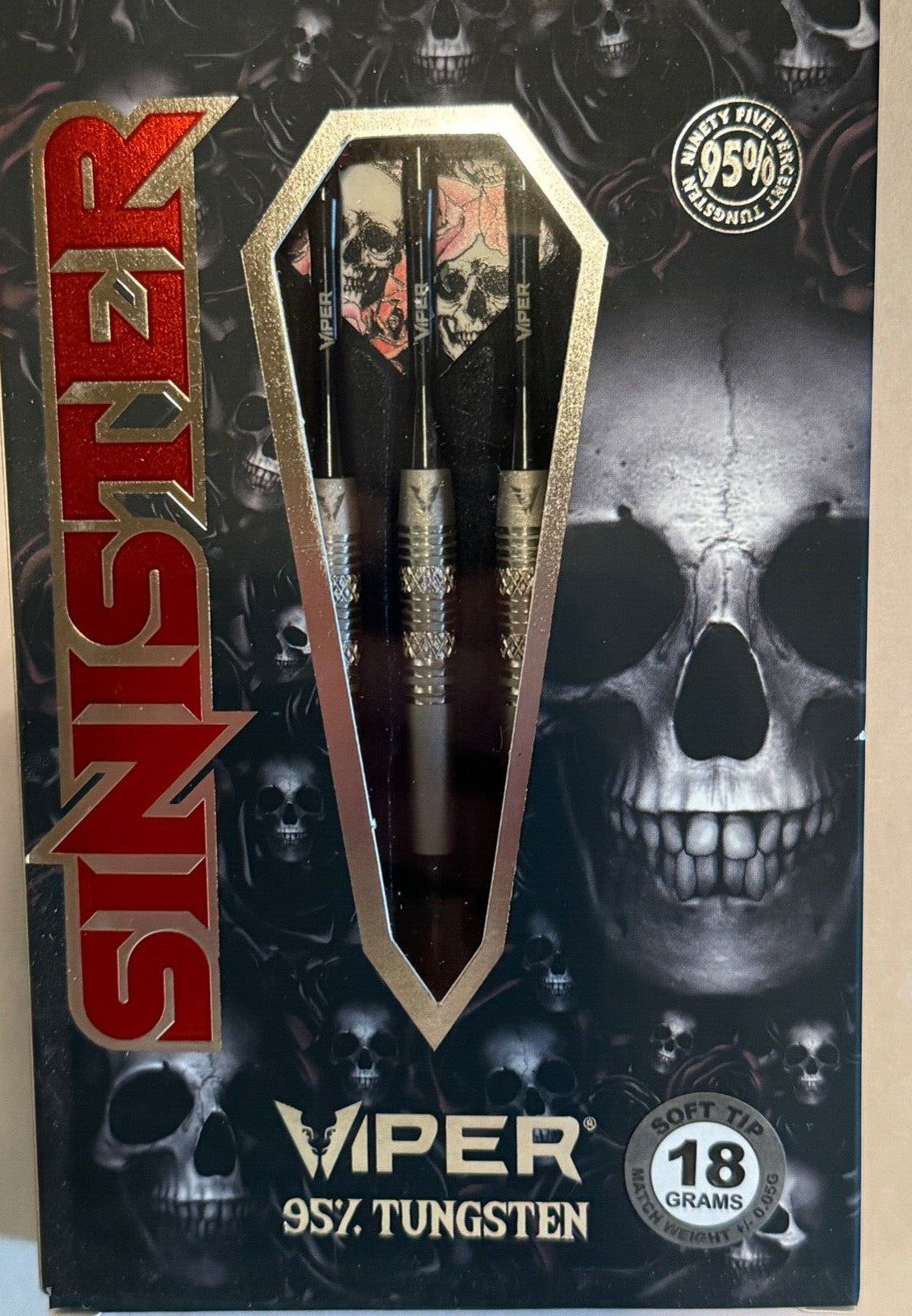 18 Gram Dart Flights Set for GLD Darts - VIPER Sinister Replacement Flights
