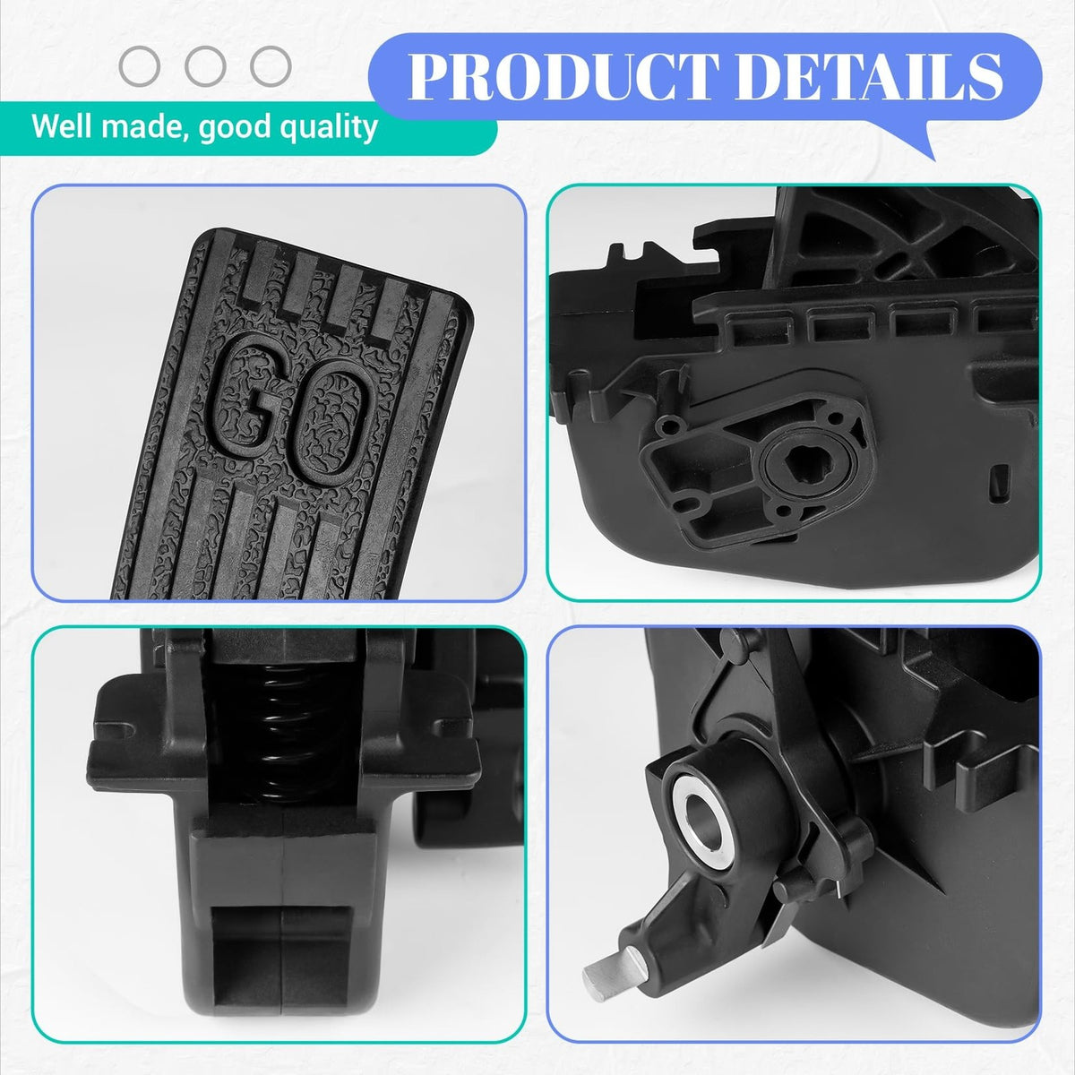 Club Car Accelerator Pedal Replacement for Precedent Onward Tempo 2009+
