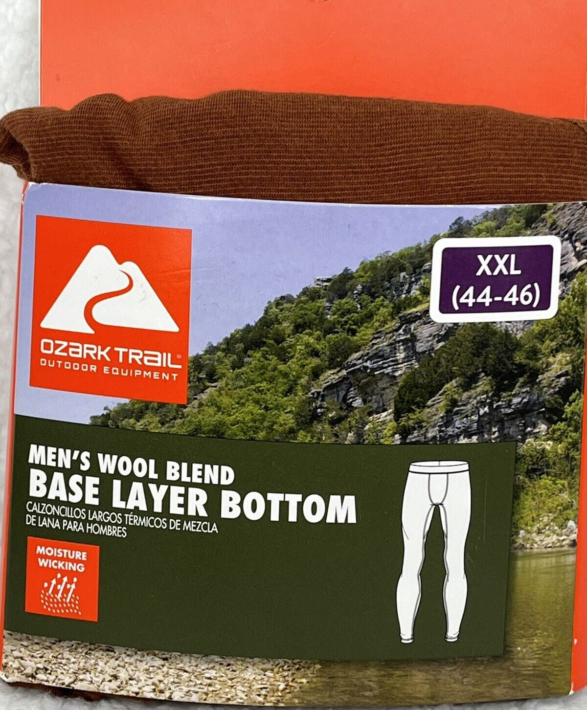 Men's Merino Wool Blend Thermal Bottoms - Base Layer for Winter