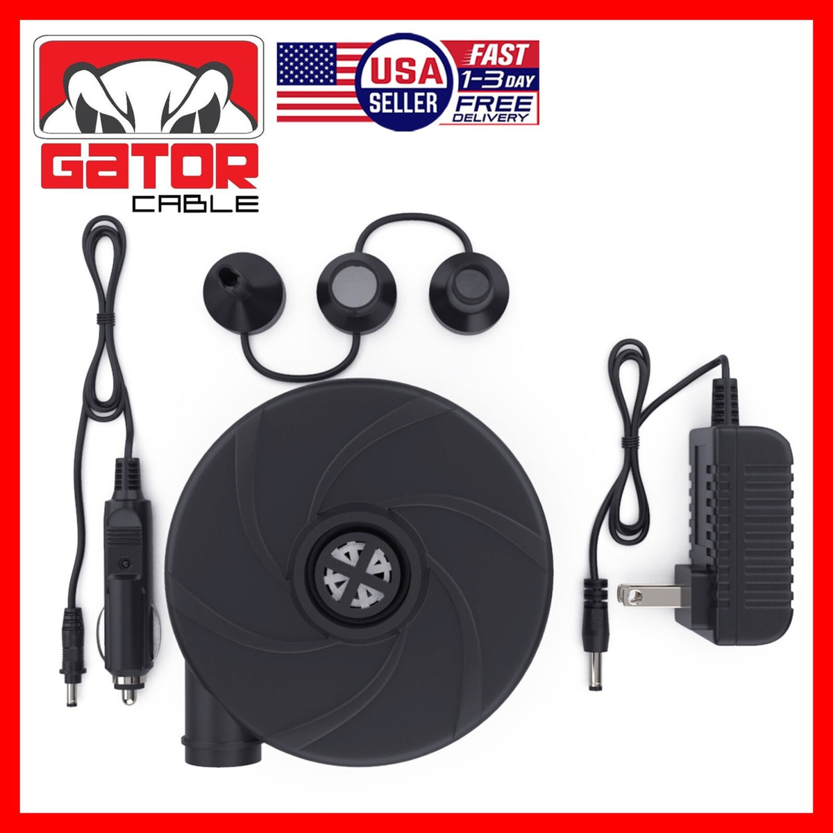 Portable Electric Air Pump for Inflatables Pool Mattress Boat Car