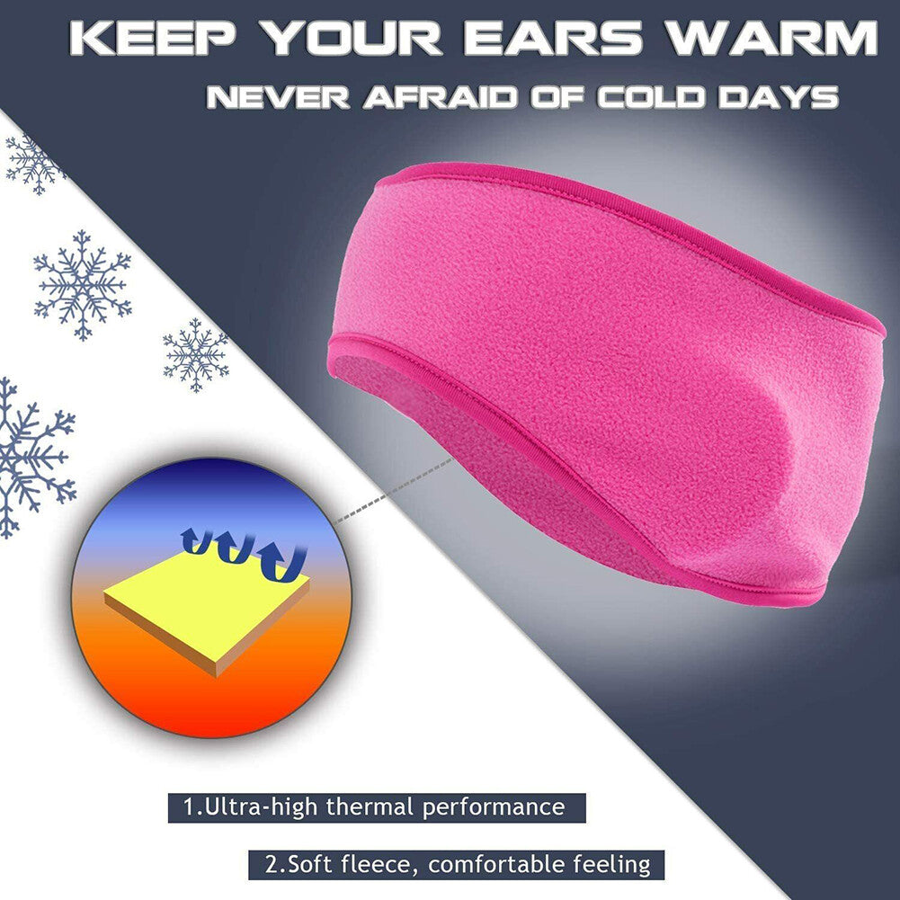 Warm Sweat-Absorbing Winter Sport Ear Muff Headband for Men Women