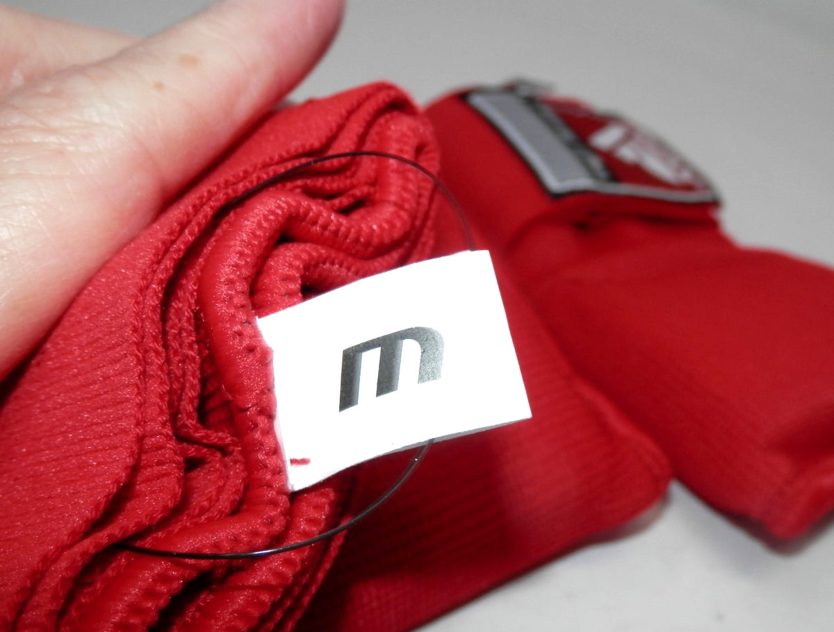 Boxing Hand Wraps Pair - Padded Muay Thai MMA Training Gloves, Medium Red