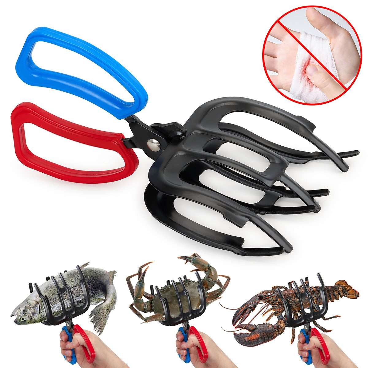 Fishing Fish Grippers with Aluminum Control Clamps - Heavy Duty Tackle Tool