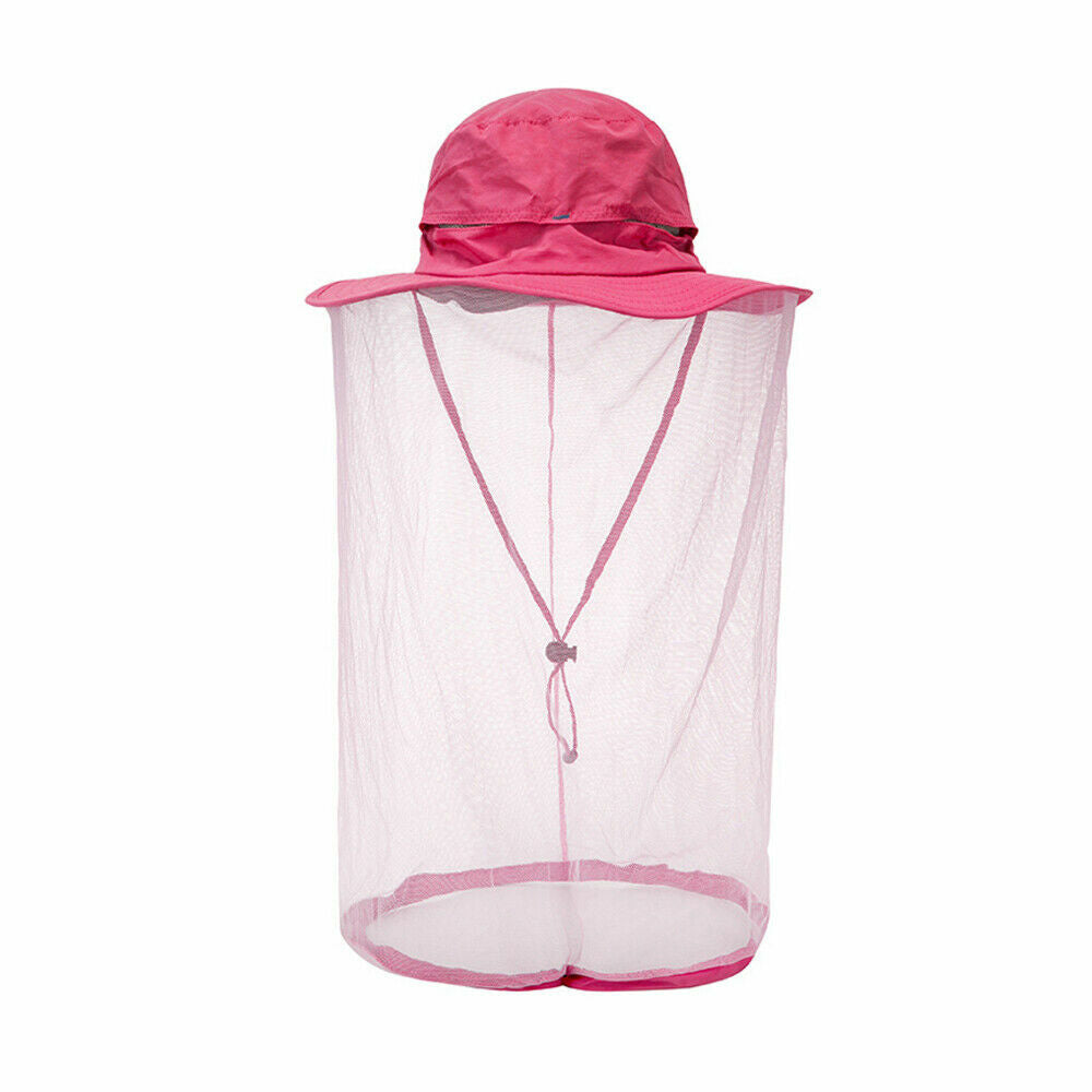 Mosquito Head Net Hat for Outdoor Sun and Insect Protection - Lightweight Mesh Face Cover