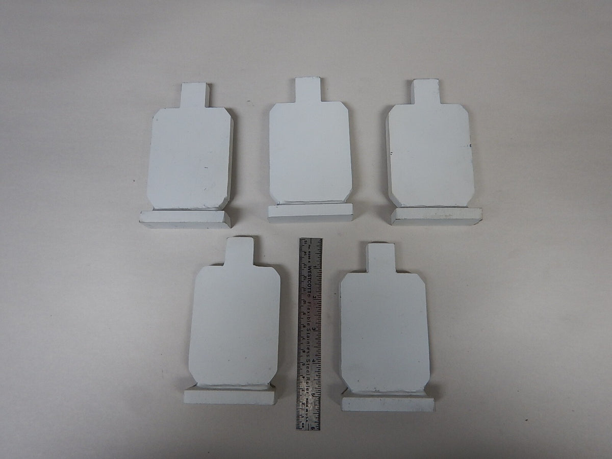 Steel Shooting Targets - IPSC IDPA Silhouette Set of 5 - 3/8" AR500 Steel