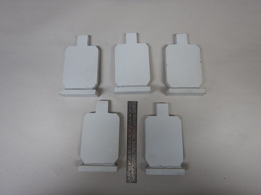 Steel Shooting Targets - IPSC IDPA Silhouette Set of 5 - 3/8" AR500 Steel
