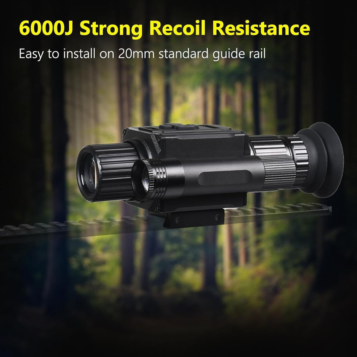 Night Vision Scope 5X AI Zoom HD 1080P with Shockproof 400M Range