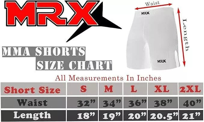 Unisex Fight Shorts for MMA Cage Fighting & Martial Arts Training