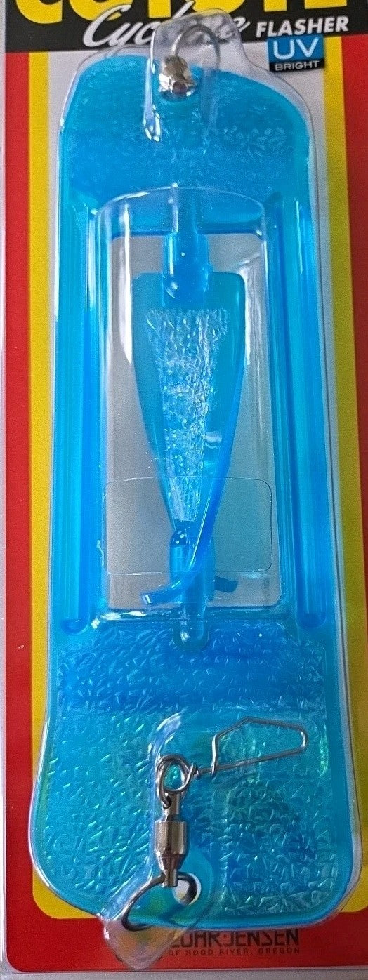 Fish Candy Blue Moon Jelly UV Flasher 8.25" for Salmon & Trout Fishing