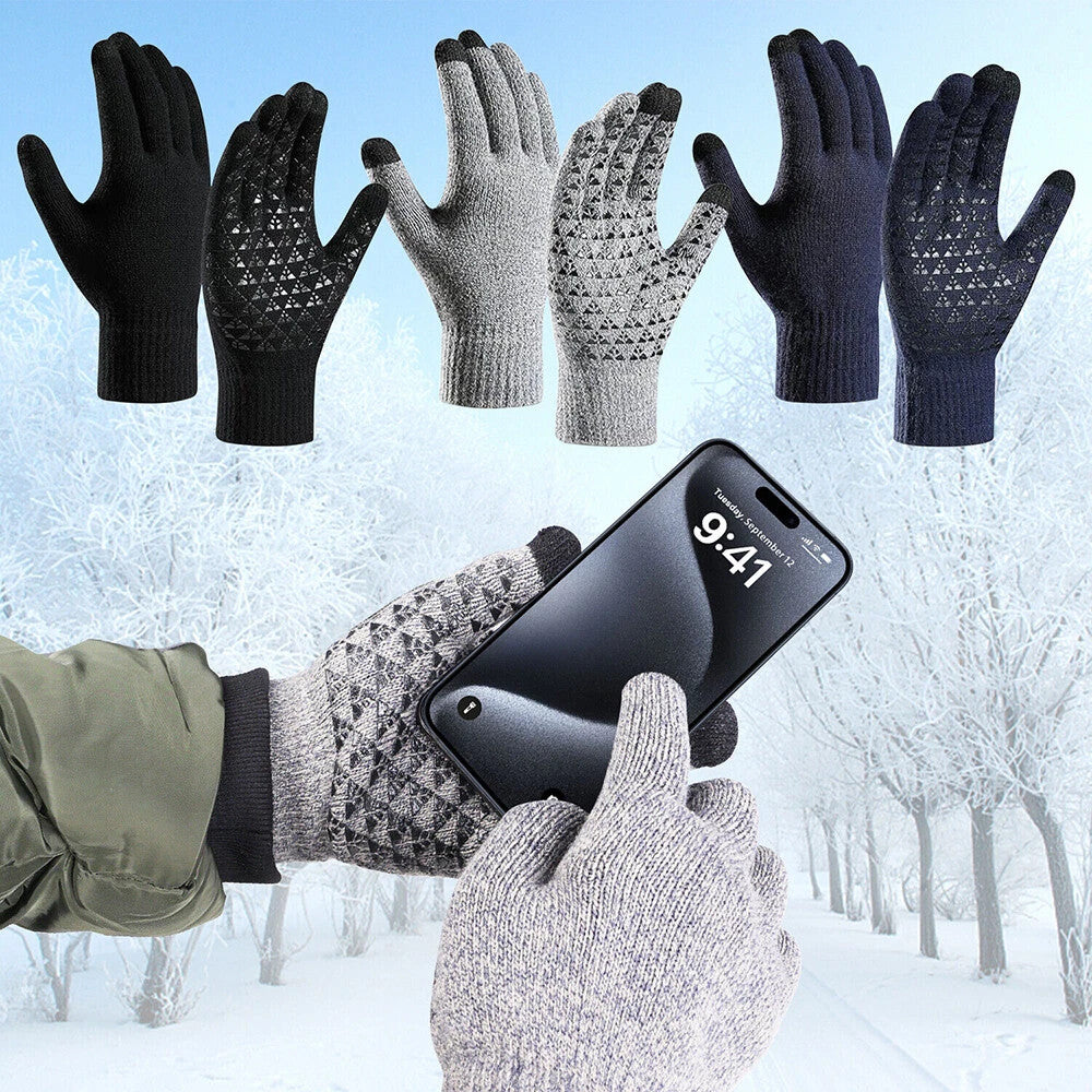 Rechargeable Heated Gloves for Winter Outdoor Activities - Windproof & Touchscreen Compatible