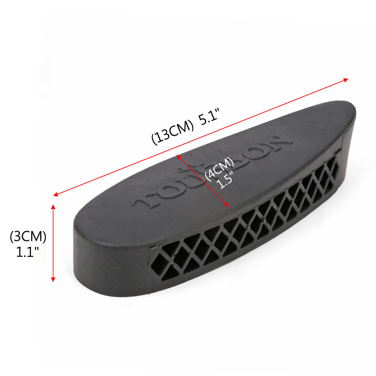Recoil Pad for Rifle and Shotgun - Rubber Buttstock Buffer for Hunting & Shooting