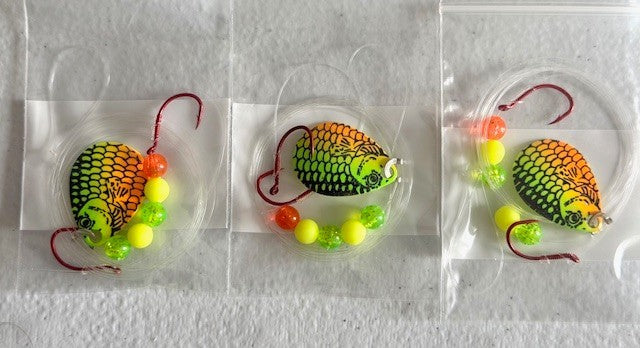 Walleye Crawler Harness Pack with 30 Rigs & Size 3 Colorado Blade - Freshwater Fishing Lures