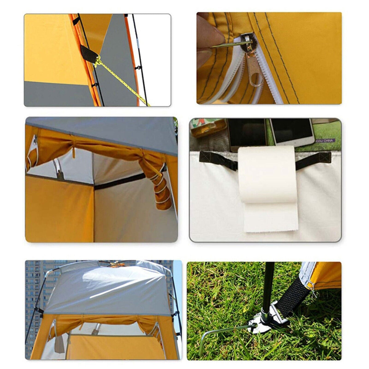 Portable Camping Shower Tent Waterproof Privacy Shelter for Outdoor Use