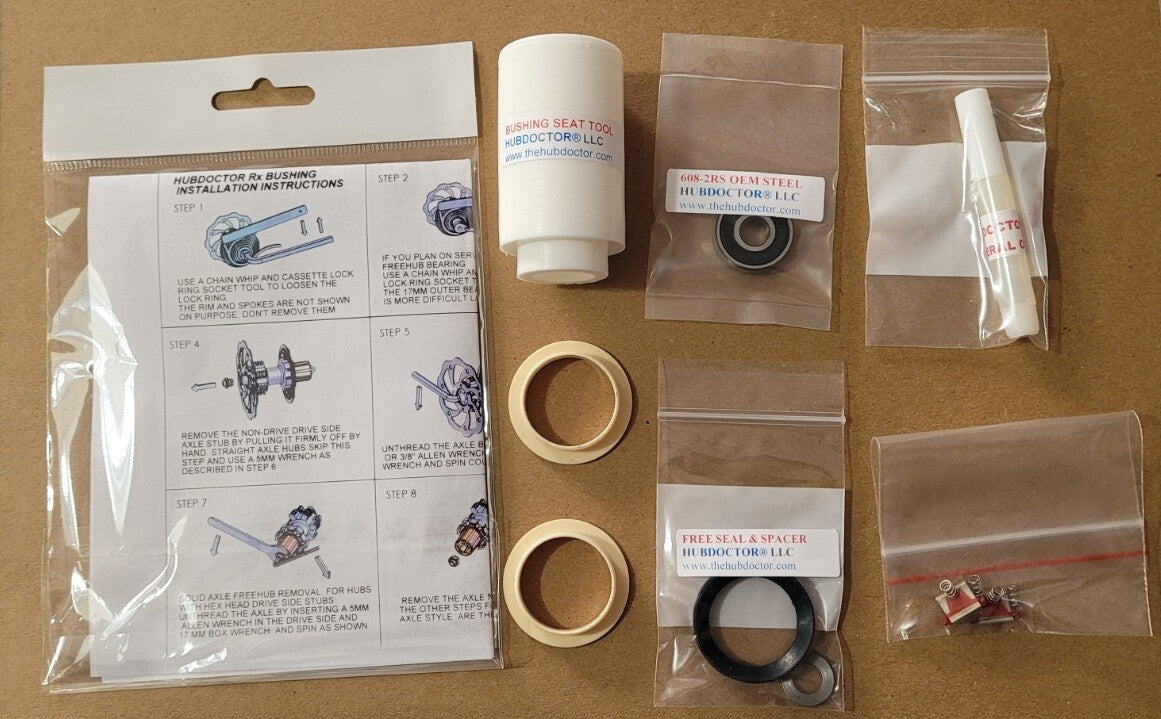 Mavic Freehub Rebuild Kit with Bushings Bearings & Pawls - Bike Hub Repair