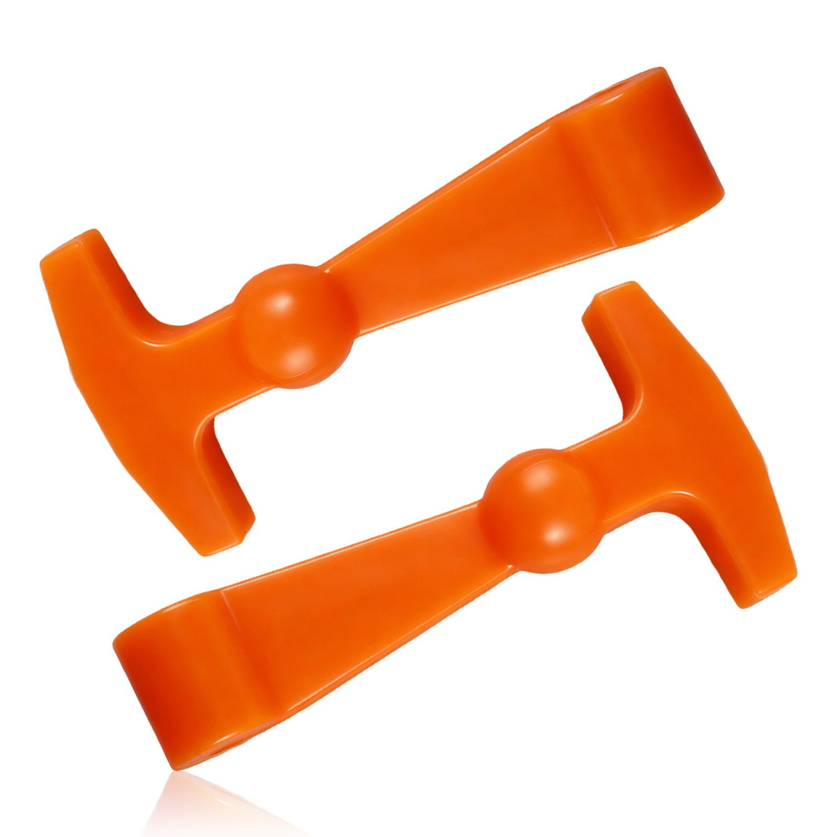 Set of 2 Orange Silicone Cooler Latches Compatible with Yeti RTIC & More