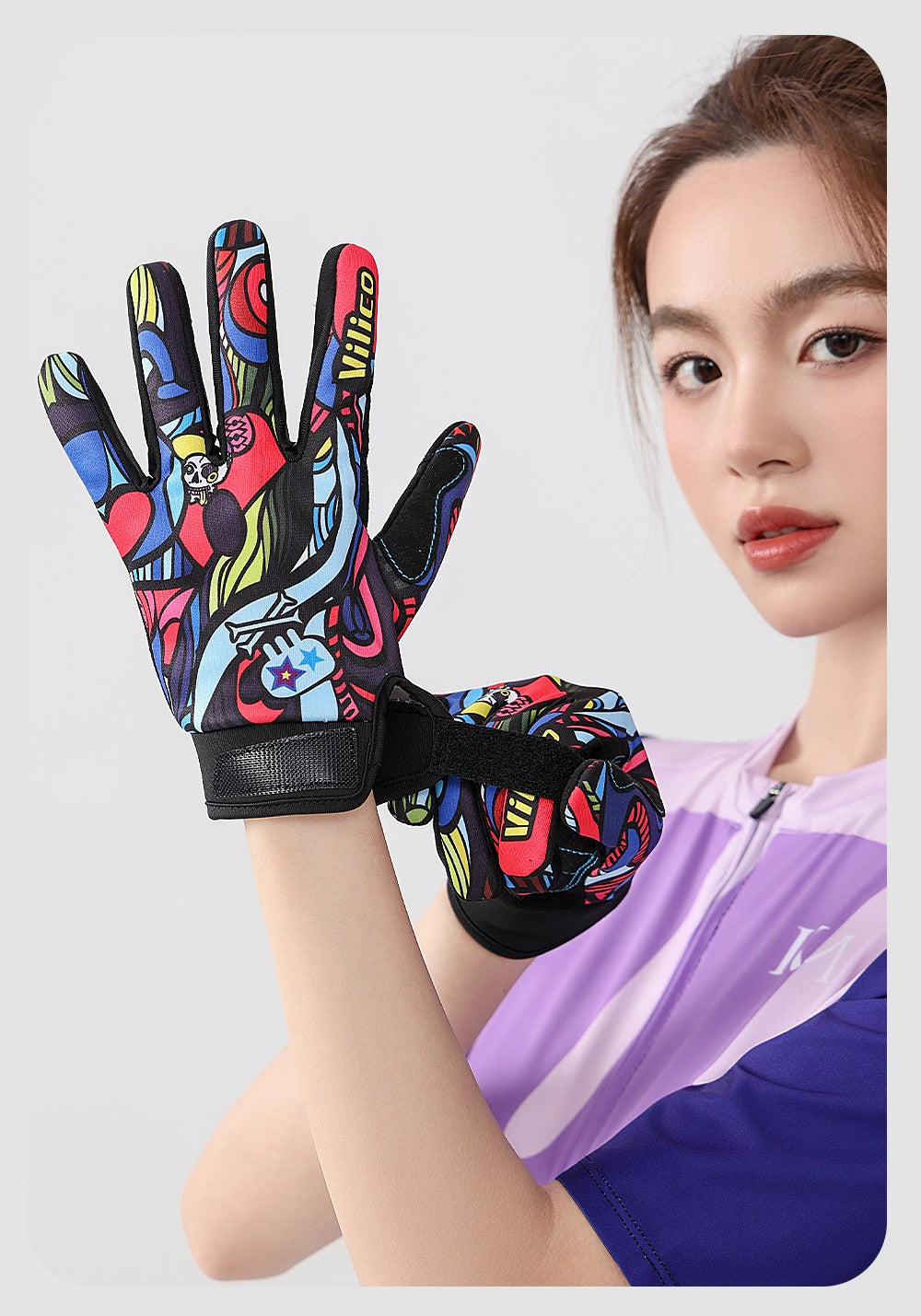 Full Finger Cycling Gloves with Touchscreen Compatibility - MTB Road Bike Gloves
