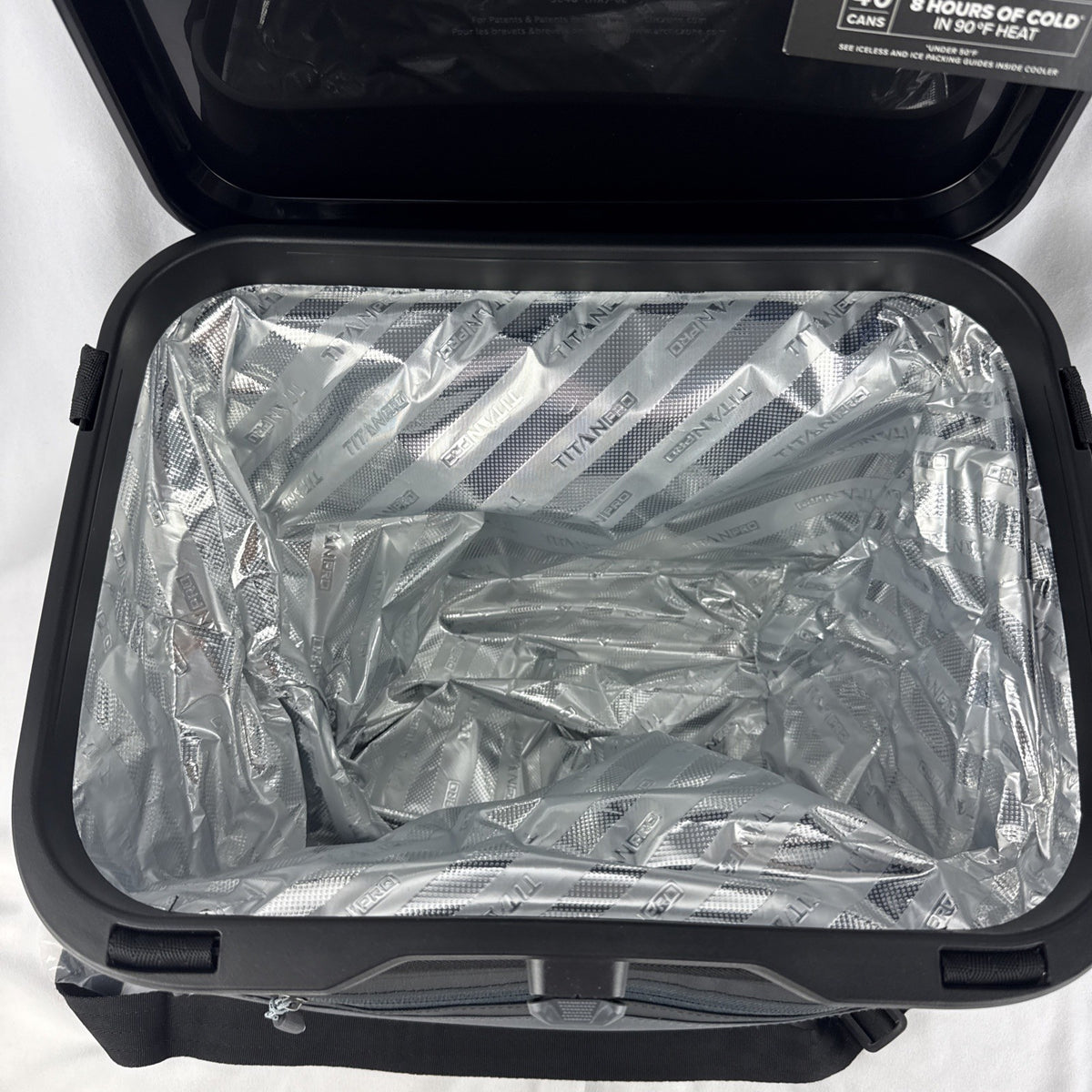 Titan PRO 40 Can Iceless Zipperless Cooler Gray - Portable Leakproof Food & Beverage Carrier