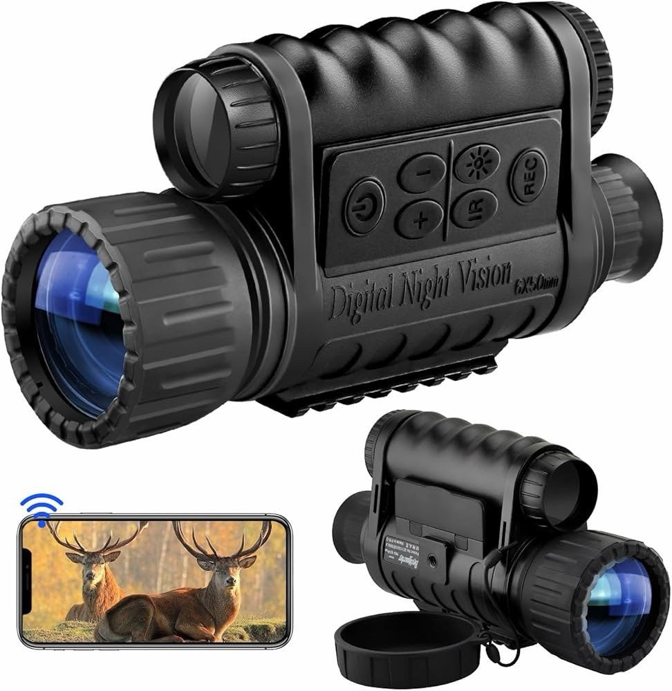 Digital Night Vision Monocular IR Scope 1080P HD for Hunting Camping