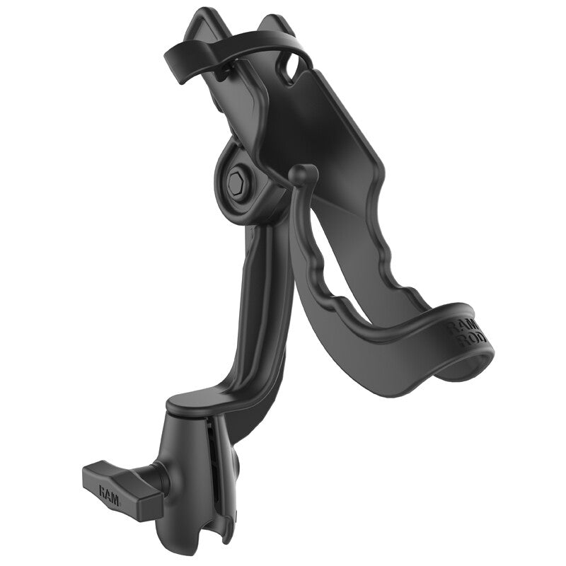 RAM Mounts Ratcheting Fishing Rod Holder with Open Socket End RAM-114-RBNBU