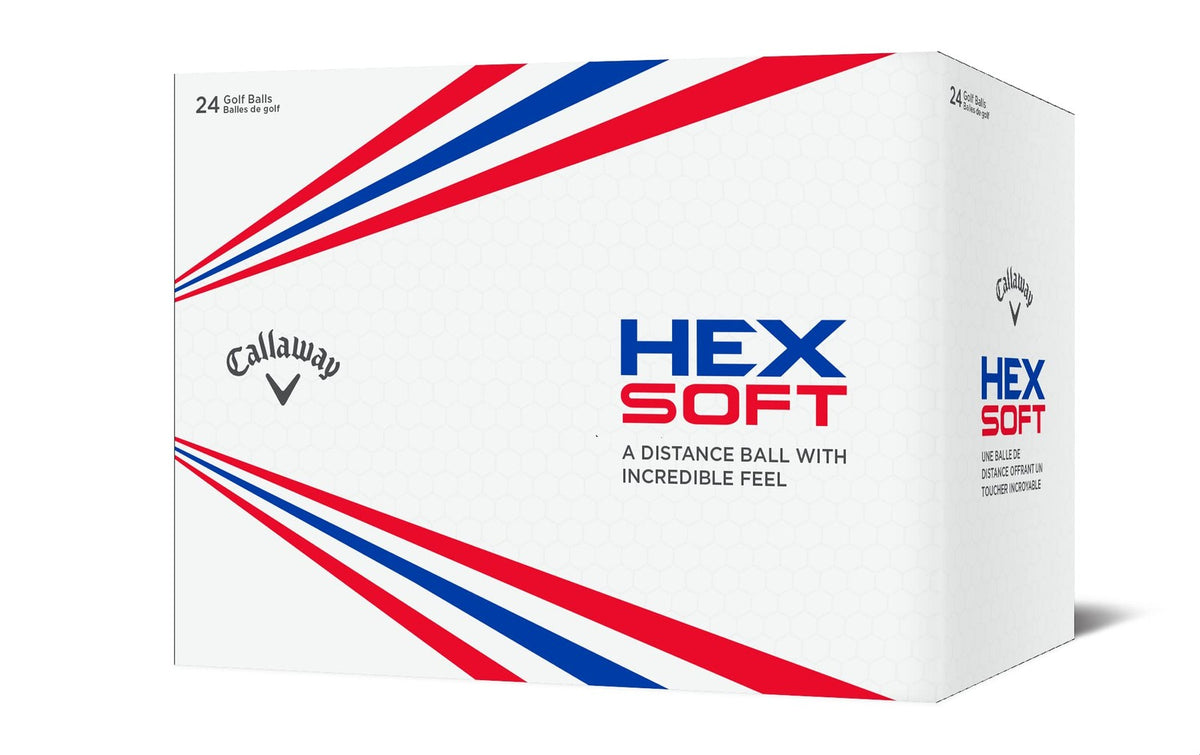 Hex Soft Golf Balls 2 Dozen Pack - Low Compression Distance Balls for Straight Shots