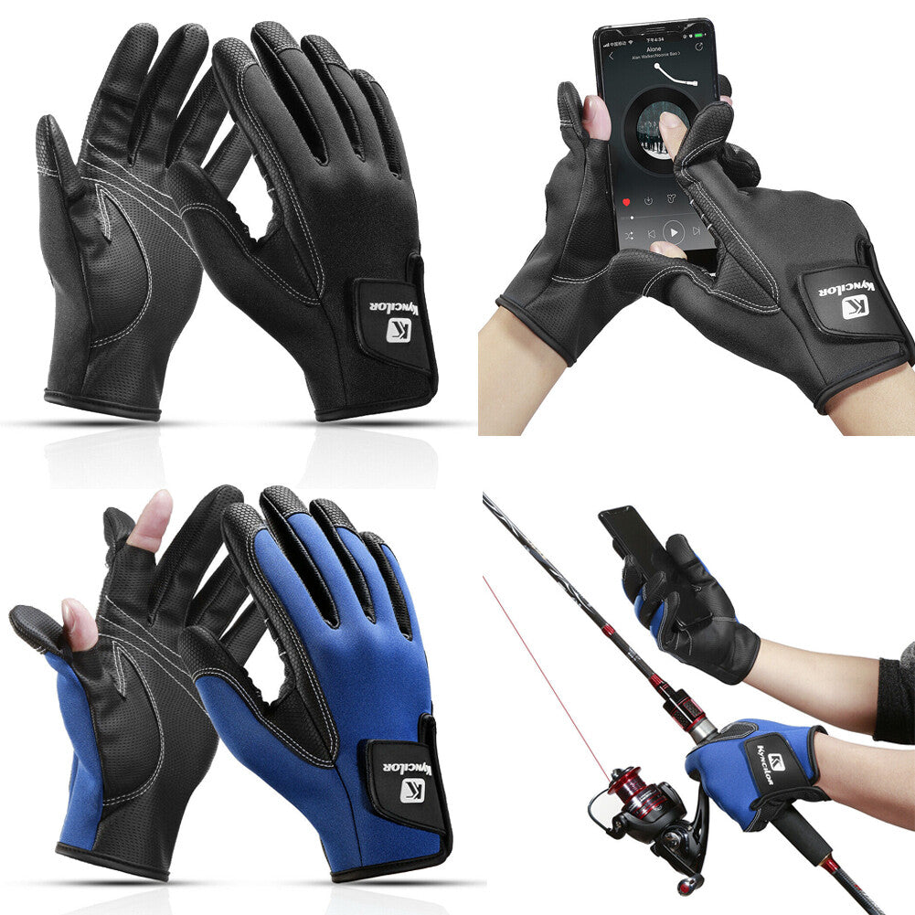 Waterproof Neoprene Fishing Gloves Full Finger Gloves for Outdoor Sports