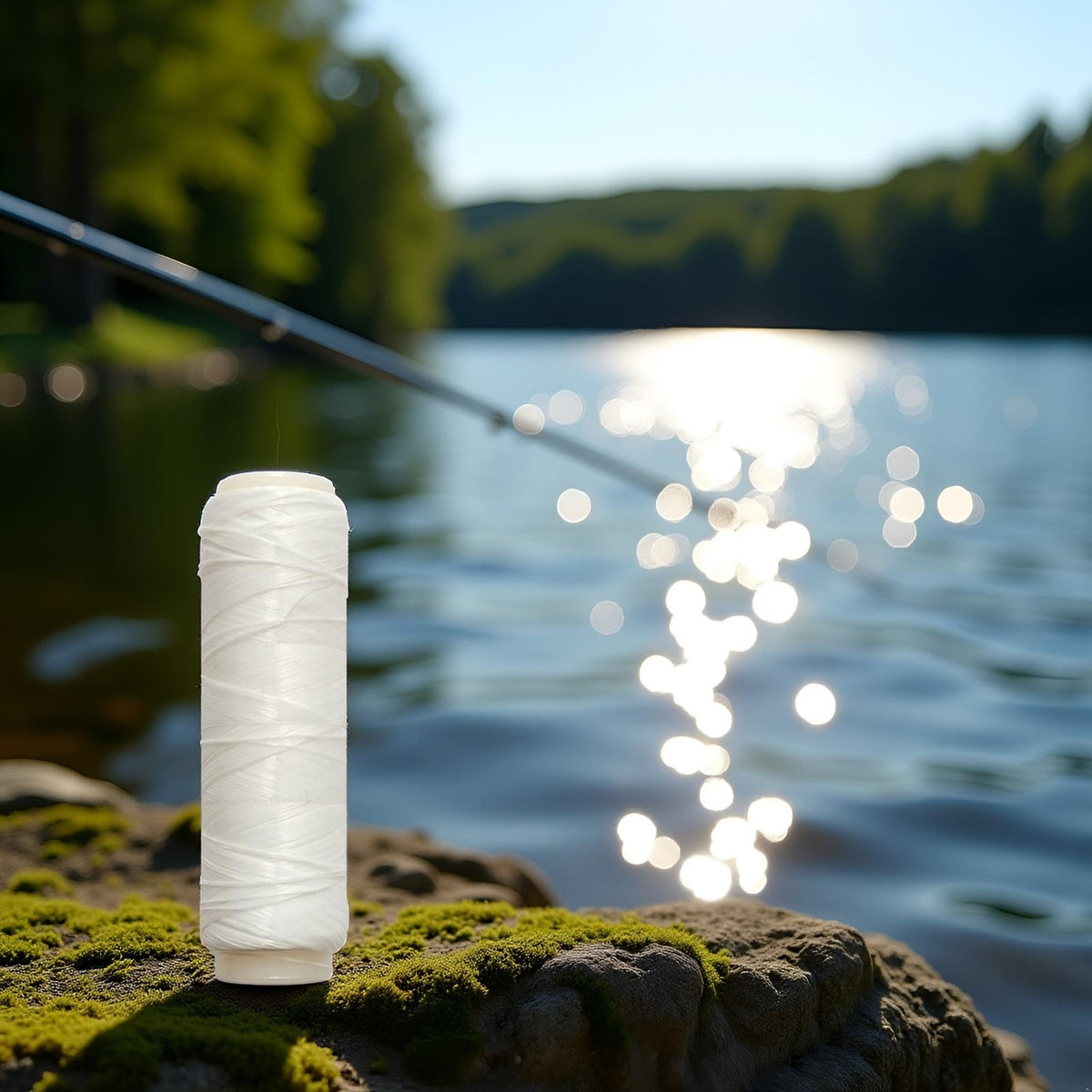 Invisible Monofilament Fishing Line 0.1mm & 0.2mm - Clear Elastic Nylon Spool