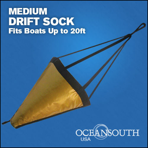 32-Inch Drift Sock Sea Anchor for Boats Up to 20 Feet - Medium Size