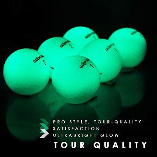 GlowV2 Night Golf Balls 12-Pack - Ultra Bright Glow Golf Balls for Night Play