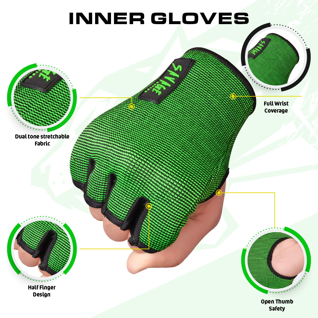 Non-Padded Boxing Inner Gloves Hand Wraps for MMA Kickboxing & Weightlifting