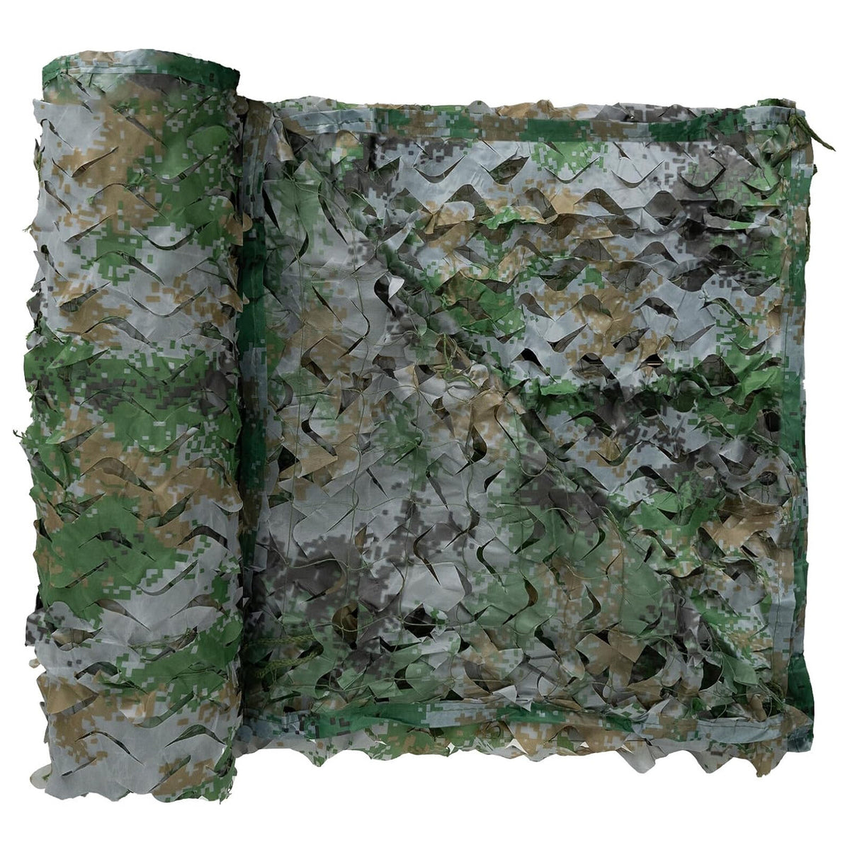 Military Woodland Camouflage Netting - Cuttable Outdoor Camo Net for Hunting Camping