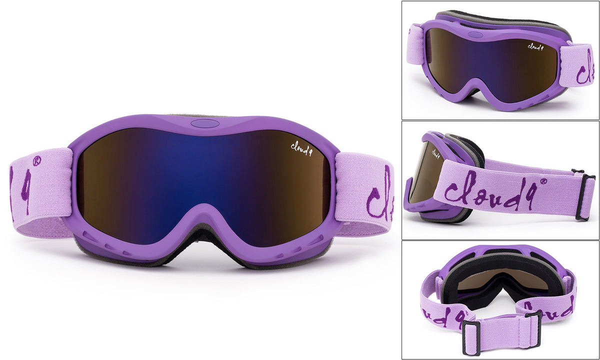 Kids Snow Ski Goggles Dual Lens Youth Ski Goggle with Pouch - Multiple Colors