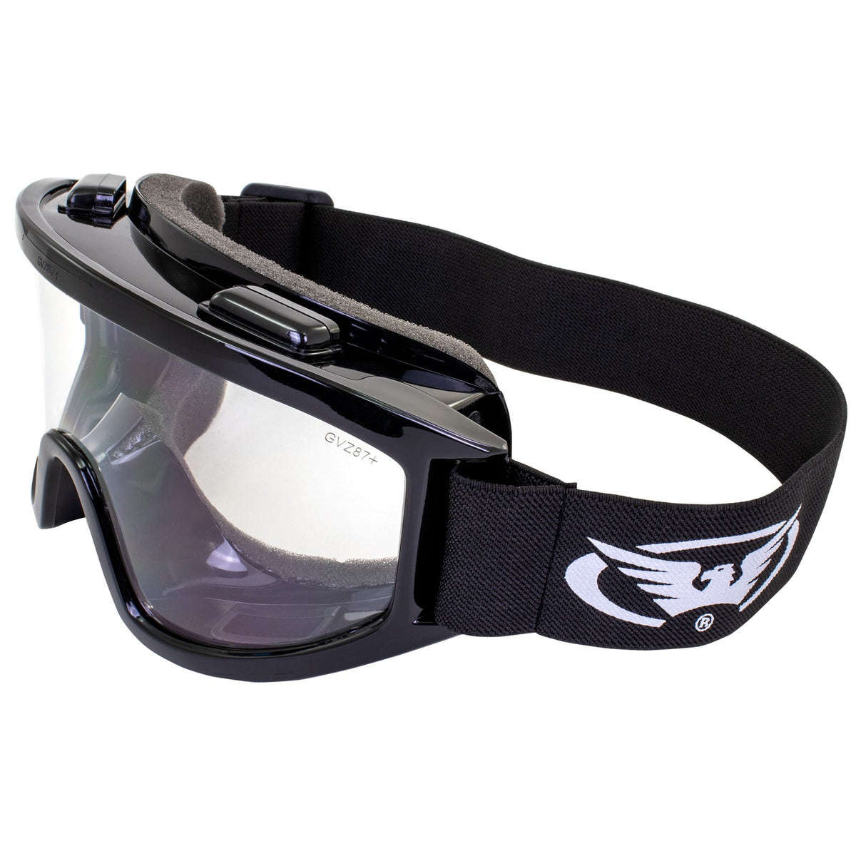 Motorcycle Goggles Anti-Fog Windshield Eye Protection 2 Pack Black Frame
