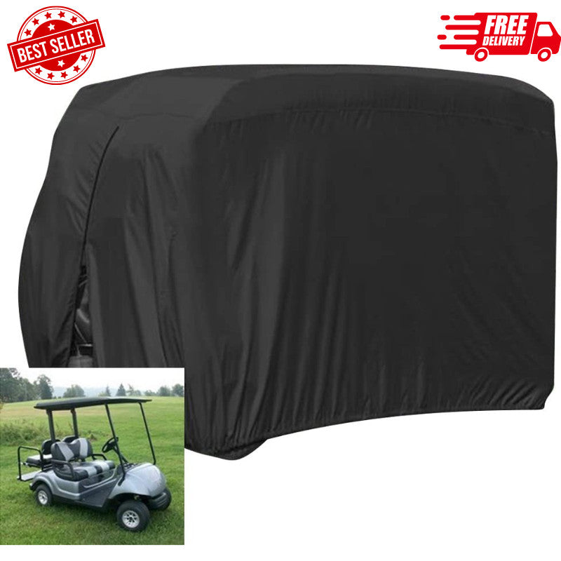 Heavy Duty 2 Passenger Golf Cart Cover Waterproof UV Resistant Fits Club Car EZGO Yamaha