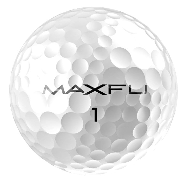 Maxfli Golf Balls Bulk 36 Pack - Gloss White, 20% Straighter Flight