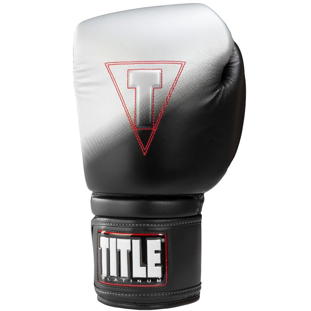 Boxing Gloves Power Hook and Loop Bag Gloves - Black Silver 14oz-16oz-12oz