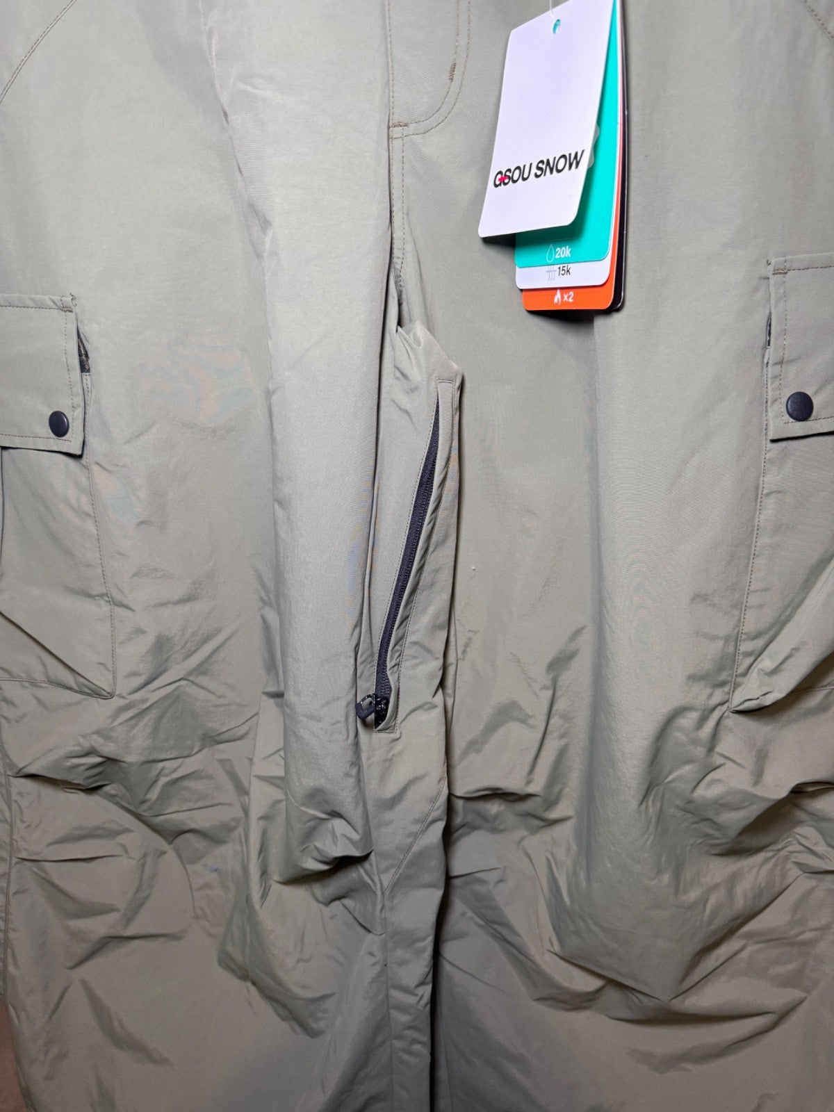Loose Snowboard Ski Pants Waterproof Windproof Warm Sports Pants for Men Women