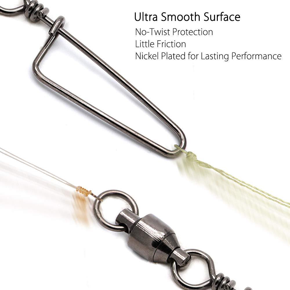 Fishing Ball Bearing Swivels with Coastlock Snap - Heavy Duty 25/50 Pack