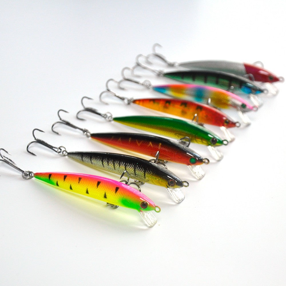 40pcs Hard Fishing Lures Set with Box - Crankbaits, Poppers, Minnows & Pencil Baits