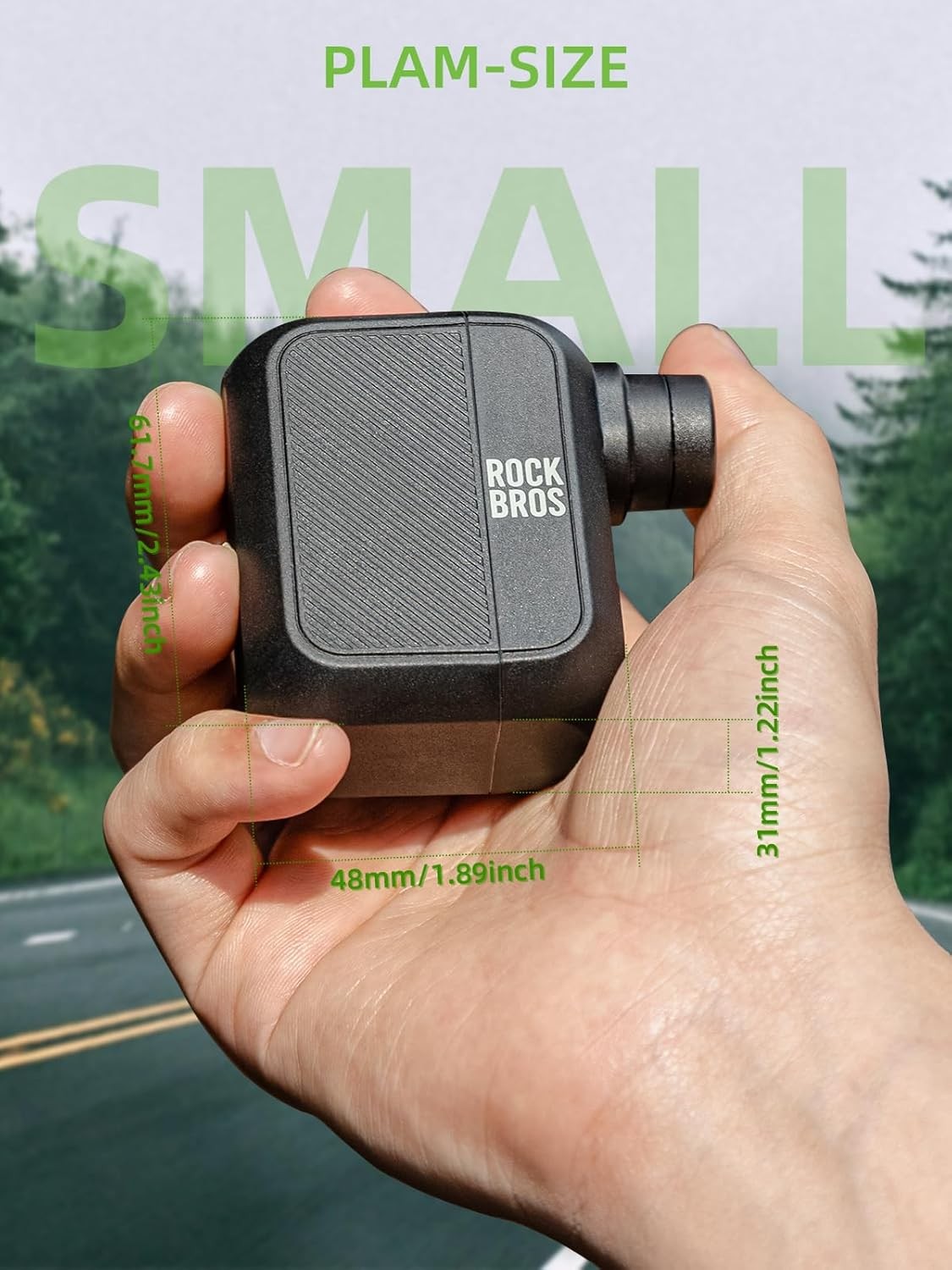 Mini Electric Bike Pump Portable 100 PSI Tire Inflator USB Rechargeable