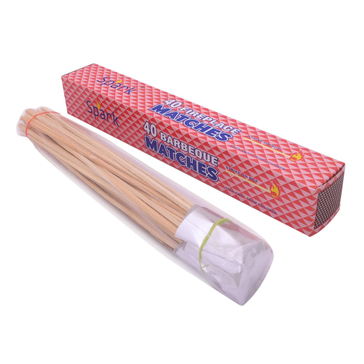 11-Inch Wooden Safety Matches - Fire Starter Bulk Pack of 4 Boxes