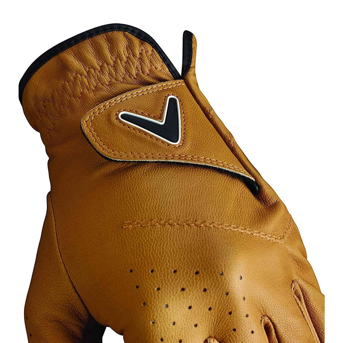 Callaway Golf Opti-Color Left Hand Glove Medium Tan Performance Breathable Leather