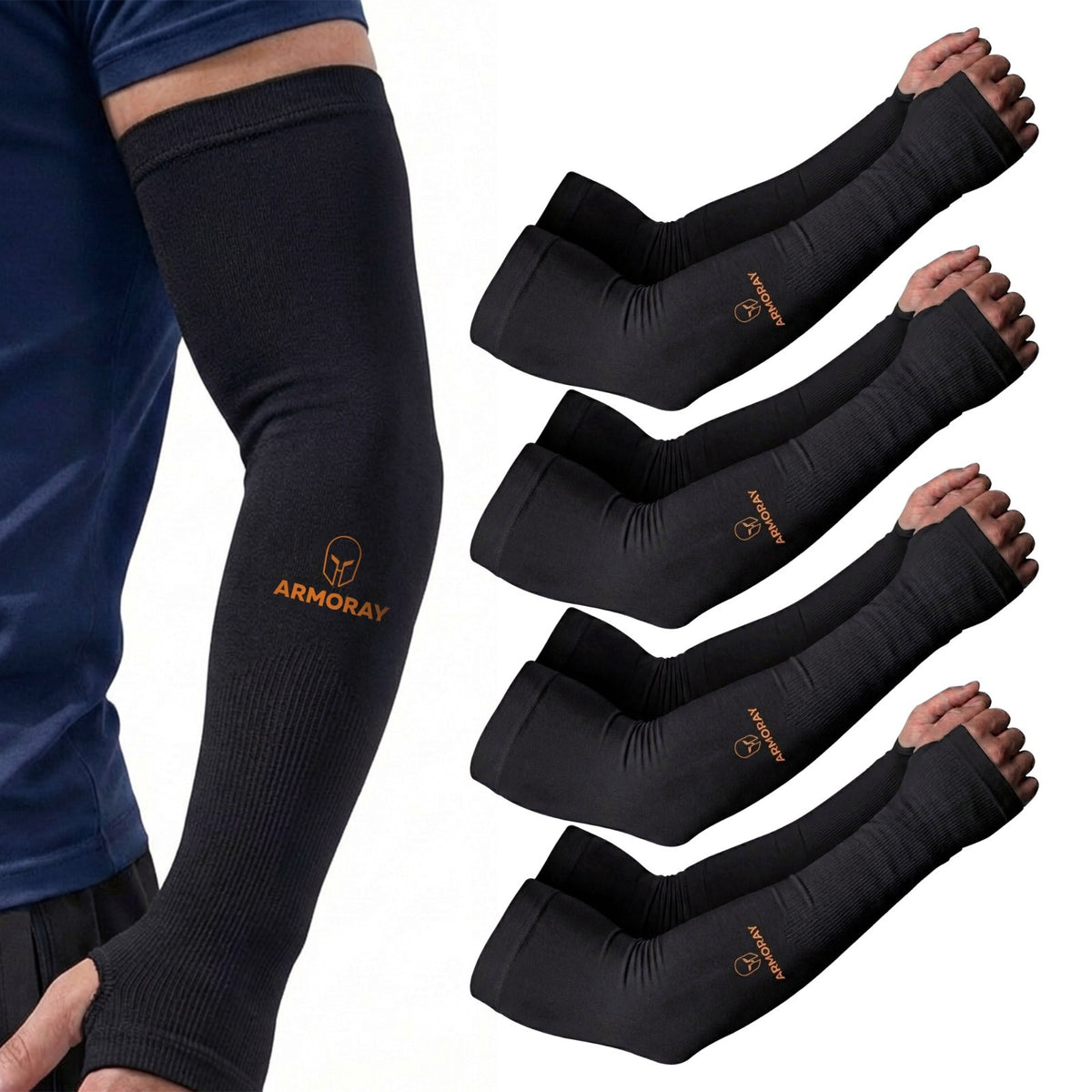 Tattoo Cover Up Arm Sleeves for Men & Women - UV Protection & Compression