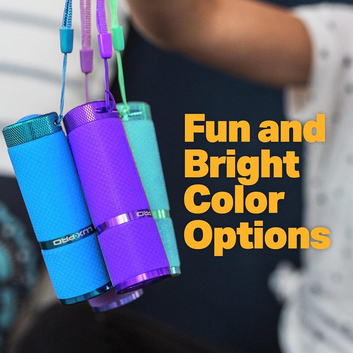 Mini Aluminum Water-Resistant Flashlights Pack of 3 with 40 Lumens