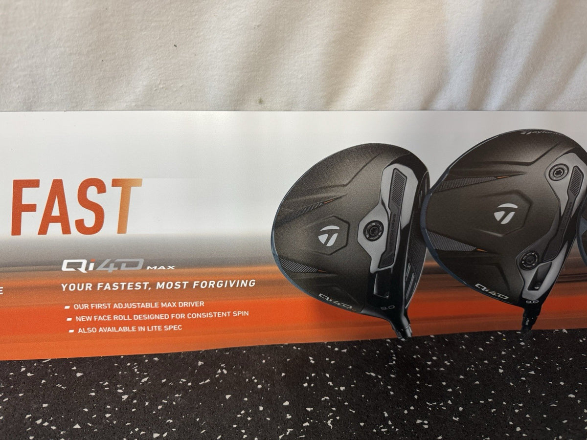 Golf Driver Magnetic Sign Display - 47.25 x 7 Inches Advertising Sign