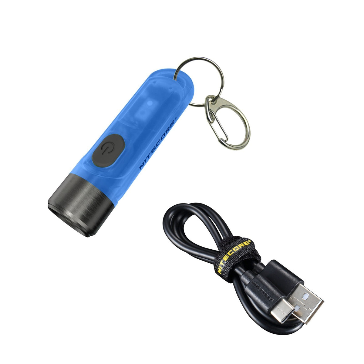 USB-C Rechargeable Keychain Flashlight 300 Lumens UV & High CRI LED