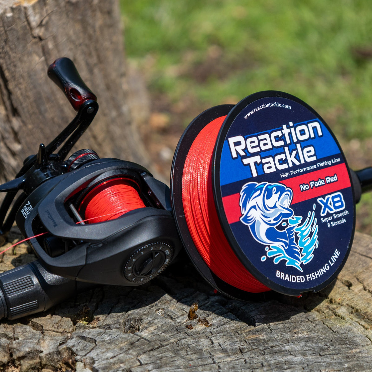 High-Performance Braided Fishing Line No Fade Red - Multiple Sizes & Lengths