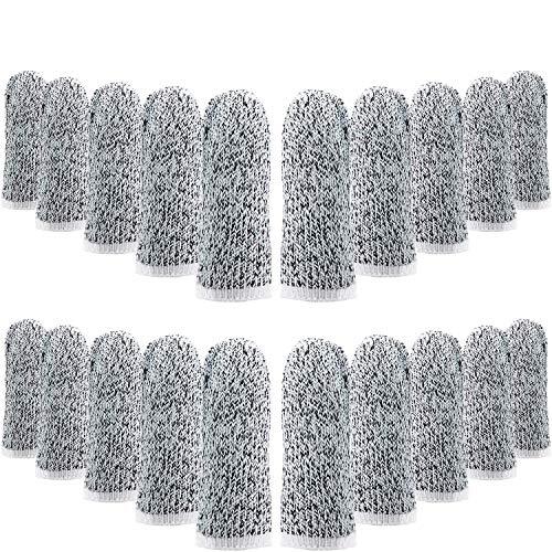 40 Pack Cut Resistant Finger Cots Finger Protectors Sleeves for Kitchen and Garden