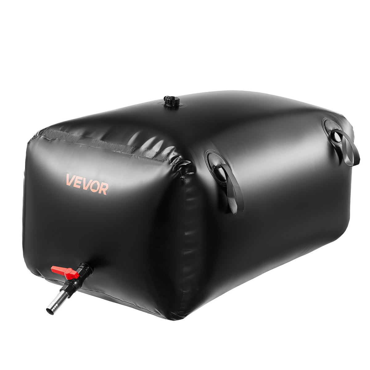 Collapsible Water Storage Bladder - 63.4 Gallon Heavy-Duty PVC Tank for Outdoor Use