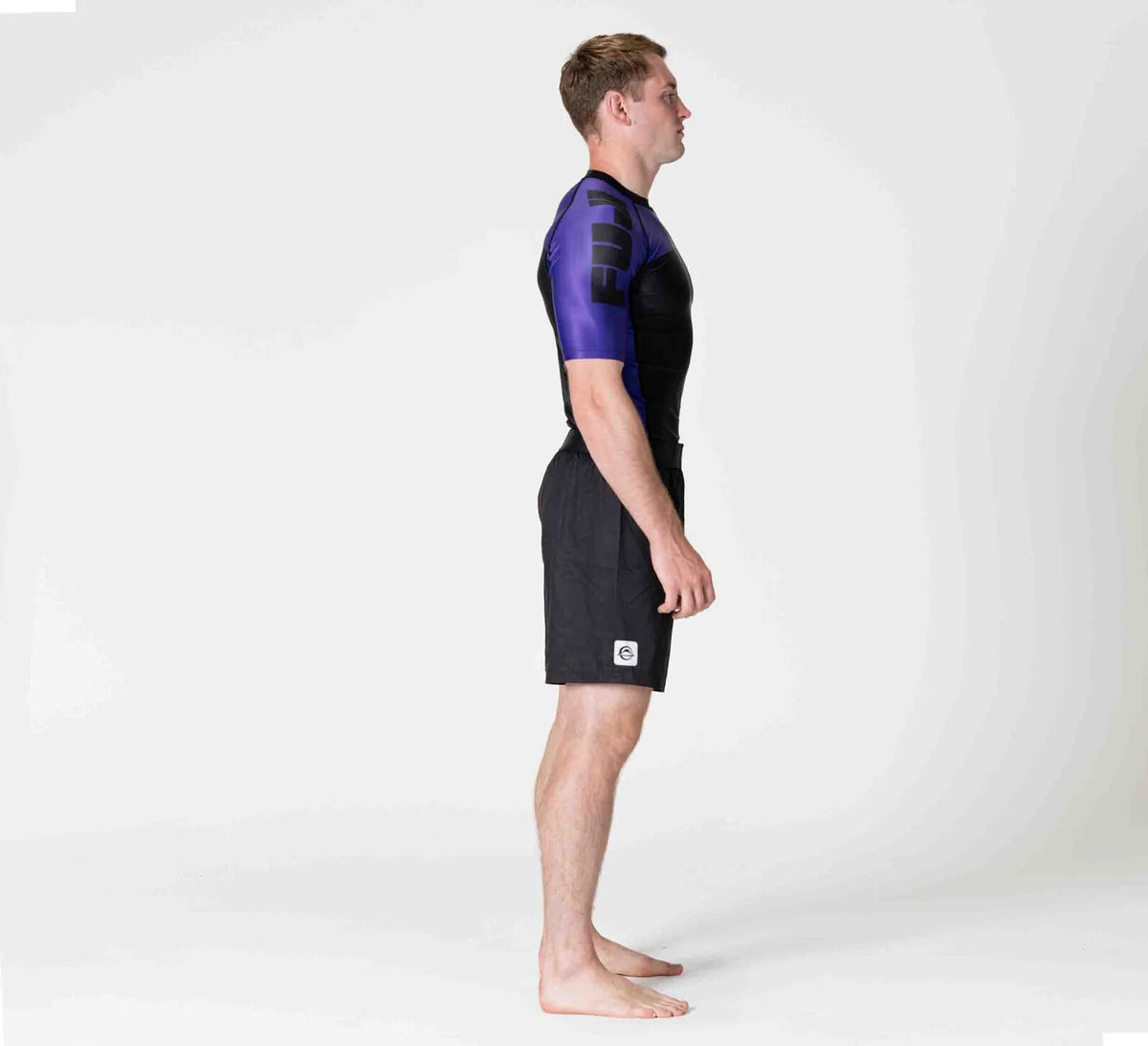 IBJJF Ranked Short Sleeve Rashguard for BJJ & Jiu Jitsu - Purple